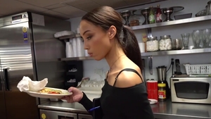 WaitressPOV: Skinny Alexis Tae threeway
