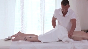 LetsDoeIt - Kate Black in rough oiled massage
