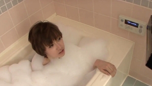 JavHD: Mature Akina Hara cock sucking in the bath